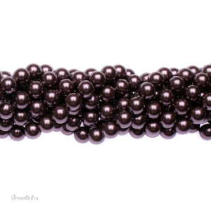 Swarovski 5810 Жемчуг 6 мм, бургунди (#301), уп. 20 шт.