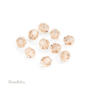 Swarovski 5000 Бусины круглые 4 мм, светлый шелк (#261), уп. 10 шт.