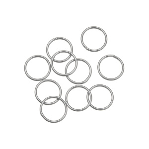 Коннектор-кольцо 10 мм, толщ. 1 мм, цв.родий, уп. 10 шт. (#CN-RG-018R)