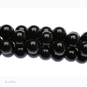 Swarovski 5810 Жемчуг 10 мм, мистический черный (#335), уп. 10 шт.