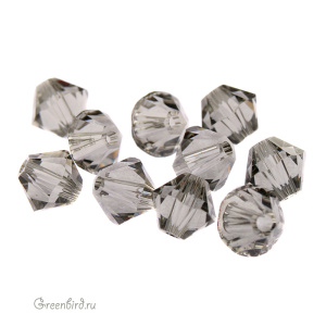 Swarovski 5328 Биконусы 5 мм, черный алмаз (#215), уп. 10 шт.