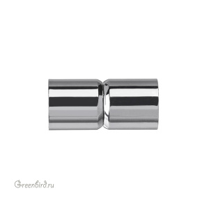 Магнитный замок для шнура, 19х9 мм, серебро, 1 шт. (#MC010)
