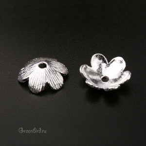 Чашечка 11 мм, серебро, 10 шт. (#22026-SIL)