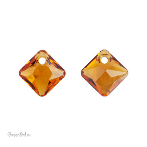 6431 подвеска Princess Cut 9 mm – Topaz (#203)