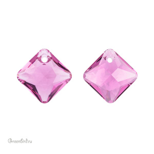 Swarovski 6431 подвеска Принцесса 16 мм, розовый (#209), 1 шт.