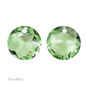 6430 подвеска Classic Cut 14 mm – Peridot (#214)