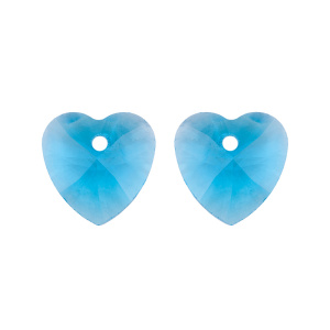 Crystalbird 6228C Ð¿Ð¾Ð´Ð²ÐµÑÐºÐ° Heart 10 Ð¼Ð¼ â Aquamarine (#202), 1 ÑÑ. (#CBPN-0041)