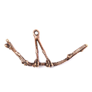 "Птаха", подвеска, ант. бронза, 1 шт. (#3954)