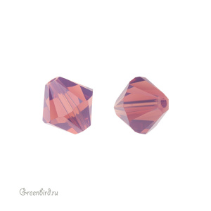 Swarovski 5328 Биконус 8 мм, цикламен опал (#398), 1 шт.