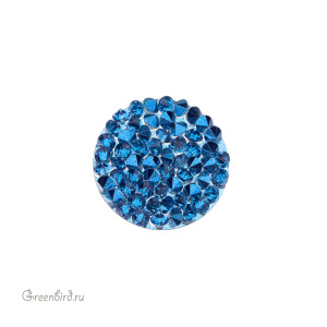 Swarovski 700045 Кристальная ткань Fine Rocks 15 мм, синий (#GP24467), 1 шт.