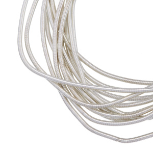 Канитель мягкая 1 мм, белый металлик (KAN4996)