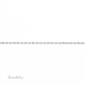 Цепочка декоративная тонкая 1,1 мм, родий, 10 см (9A170), Корея