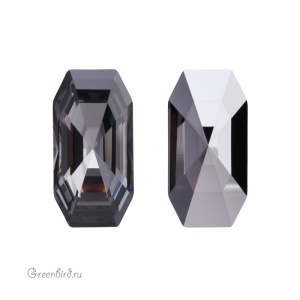 Swarovski 4595 Удлинённый империал 16x8 мм, серебряная ночь (#001SINI), 1 шт.