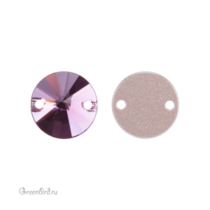 Swarovski пришивные 3200 Риволи 10 мм, ирис (#219), 1 шт.