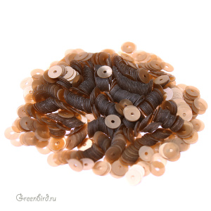 Пайетки LM Paris 4мм плоские Nacrolaque Light Brown 59 (#LM64)