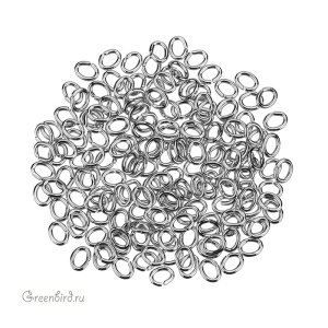 Соединительные кольца 4х3 мм, родий (#SVA-Rings-001R)