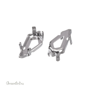 4731 Оправа для ювелирного кристалла Kite FS 10х5 мм, белая бронза