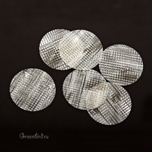 Пластина LM Paris 30 мм Pointille – Nacro Ivoire, 1 шт (#LMFAN_22)