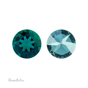 Swarovski 1088 Шатон SS29, изумруд сияющий (#205IGNIT), 1 шт.
