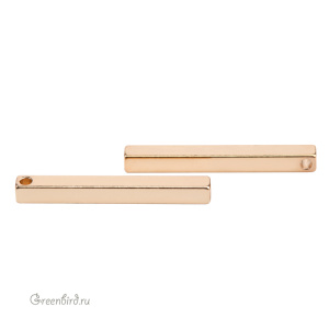 Подвеска "Блок" большая, золото, 1 шт. (#SVA-BASE-320G)