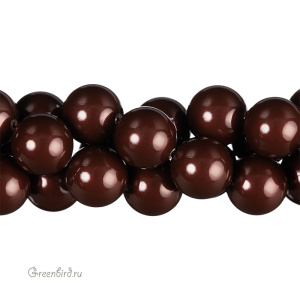 Swarovski 5811 Жемчуг с расширенным отверстием 12 мм, темно-бордовый (#388), 1 шт.