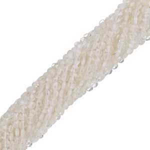 Бусины "Таблетки", Цитрин 6 мм, нить (#CN-BEAD-034)