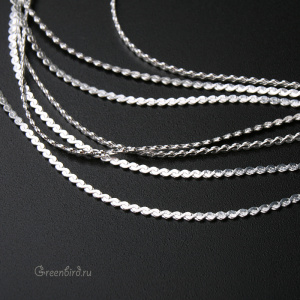 Цепочка, серебро, 1 метр (#KA00131)