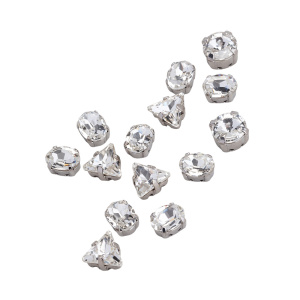 Crystalbird Микс кристаллов – Crystal, родий, уп.14 шт. (#CBCS-MIX07)