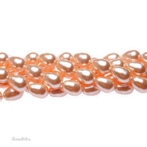 Swarovski 5821 Жемчуг капля 11x8 мм, персиковый (#300), 1 шт.
