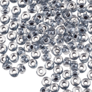 Бисер чешский PRECIOSA Czech круглый 6/0, прозрачный окрашенный изнутри, Black (#38149), 10 г