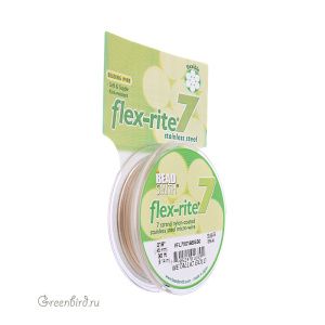 Тросик Flex-Rite 7 – 0,45 мм, золотой металлик #FL7X(018SG)30