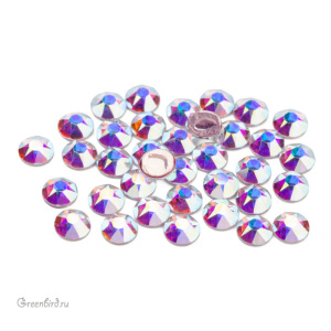 Swarovski 2078 Термостразы круглые SS16, прозрачный радужный (#001AB), уп. 36 шт.