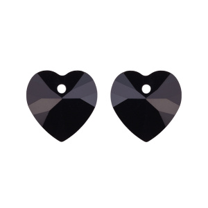 Crystalbird 6228C Ð¿Ð¾Ð´Ð²ÐµÑÐºÐ° Heart 10 Ð¼Ð¼ â Jet (#280), 1 ÑÑ. (#CBPN-0050)