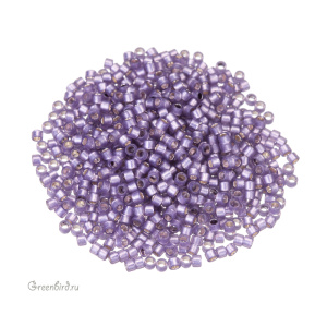 Бисер TOHO Aiko 11/0 внутреннее серебрение, полупрозрачный танзанит (#2124), 4,5 г