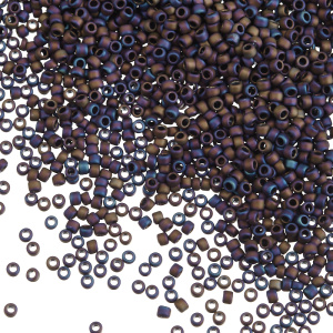 Бисер TOHO Round 15/0 матовый радужный (#615), 10 г