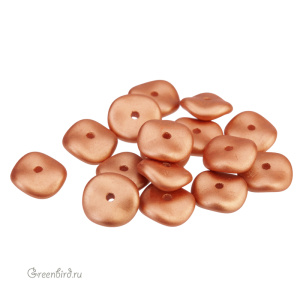Wavelet Bead 10mm, Metallic Copper, 1 шт. (#29412)