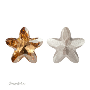 Swarovski 4754 Старблум 8 мм, золотистая дымка (#001GSHA), 1 шт.