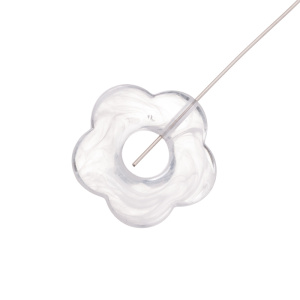 Подвеска "Цветок", пластик, прозрачный, 1 шт. (#SV1701-Pendant-180)