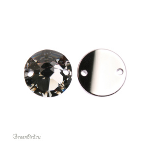 Swarovski пришивные 3288 Шатон 10 мм, серебряная ночь (#001SINI), 1 шт.