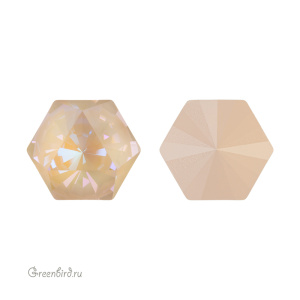 Swarovski 4699 Призматический гексагон 14x16 мм, кремово-бежевый делайт (#001L106D), 1 шт.