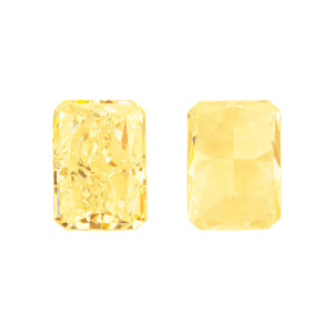 Crystalbird Фианит прямоугольный 14x10мм, светлый топаз, 1 шт. (#CBFN-RC-05)