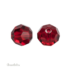 Swarovski 5000 Бусина круглая 10 мм, алый (#276), 1 шт.
