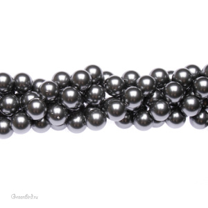 Swarovski 5810 Жемчуг 8 мм, темно-серый (#617), уп. 20 шт.