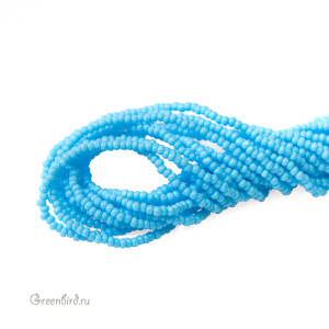 Бисер граненый Preciosa Charlotte Cut 13/0, Blue Turquoise (#63020)