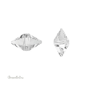 Swarovski 5747 Бусина Шип двойной 12х6 мм, прозрачный (#001), 1 шт.
