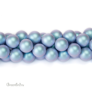 Swarovski 5810 Жемчуг 10 мм, иризирующий светло-синий (#948), уп. 10 шт.