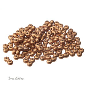 Infinity 3x6mm, Matte Metallic Antq Brass, 5 гр (#29415)