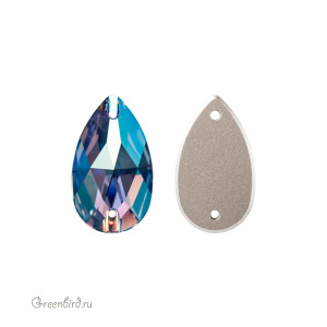 Swarovski пришивные 3230 Капля 28х17 мм, светлый сапфир с мерцанием (#211SHIM), 1 шт.