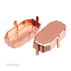 4595 Оправа без отверстий для Elongated Imperial FS 20х10 мм, томпак