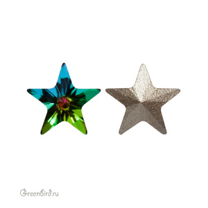 Swarovski 4745 Звезда 5 мм, витражный средний (#001VM), 1 шт.